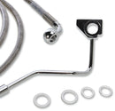 harley davidson fltr [DRAG SPECIALTIES] - Kit de conduites de frein rallongées en acier inoxydable-2