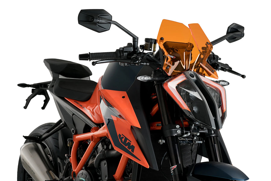 KTM 1290 SUPER DUKE R EVO [2023] - New Generation Sport Windschild | Orange | PUIG 20425T