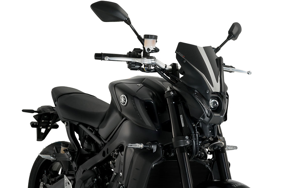 YAMAHA MT-09 SP [2023] - Pare-brise sport nouvelle génération | Aspect carbone | PUIG20644C