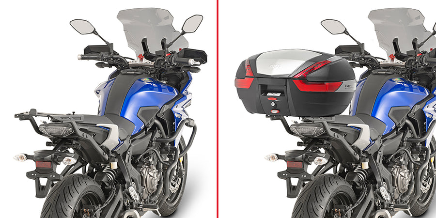Yamaha MT 07 Tracer [GIVI] - Topcase Träger für MONOKEY® oder MONOLOCK® Koffer bei vorhandenem Original Seitenkoffer