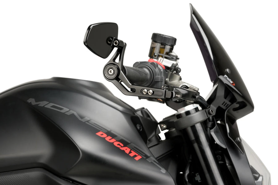 KTM RC 390 [2025] – Bemshebelschutz mit Ruckspiegel Pro – Silber