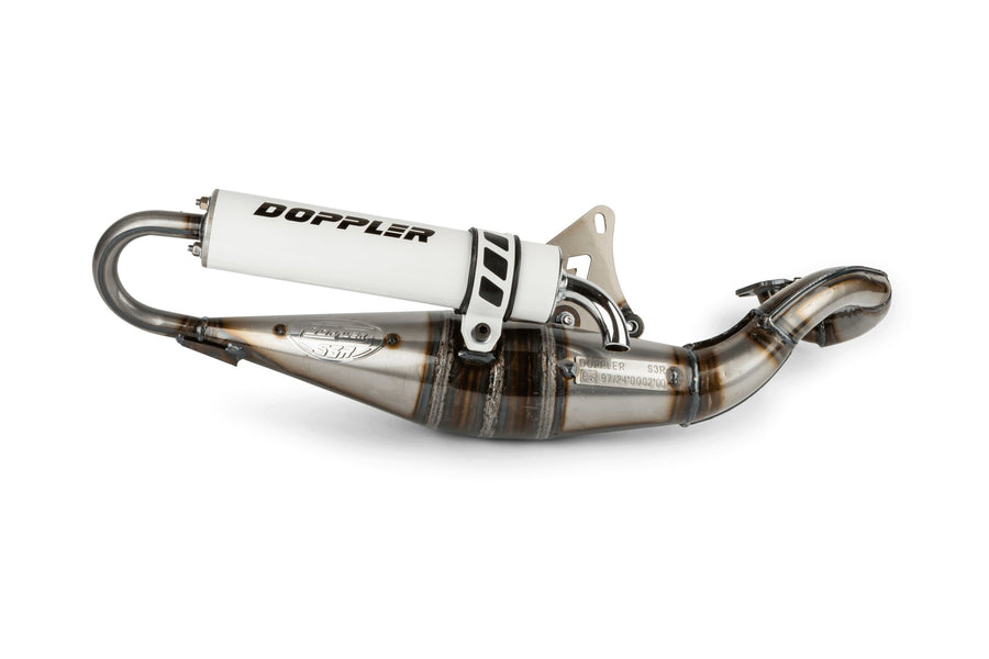 Aprilia SR Netscaper 50 2T LC - Pot d'échappement S3R Evolution blanc