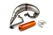 Beta RR Enduro 50 2T - Scarico Streetrace High Mount CNC arancione
