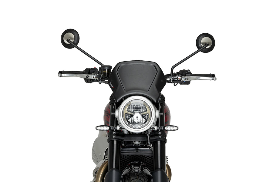 TRIUMPH SCRAMBLER 1200X [2025] - Face avant en aluminium | Noir | PUIG22224N