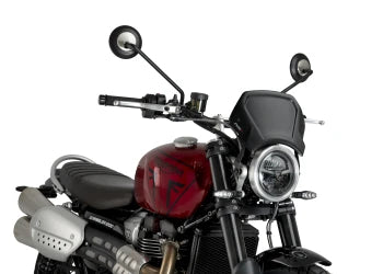 TRIUMPH SCRAMBLER 1200X [2025] – ABS front panel – carbon look - 0