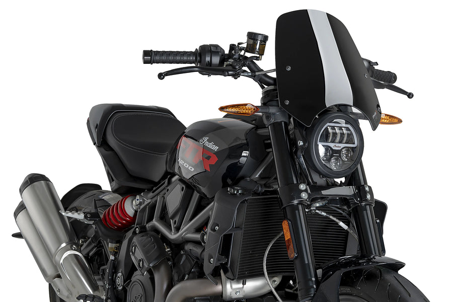 INDIAN FTR 1200 SPORT [2025] - PUIG New Generation Sport Windschild | Schwarz | PUIG 22348N