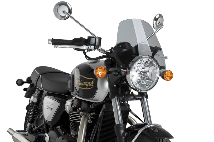 TRIUMPH BONNEVILLE T 120 NOIR [2025] – Bulle standard – Fortement teintée