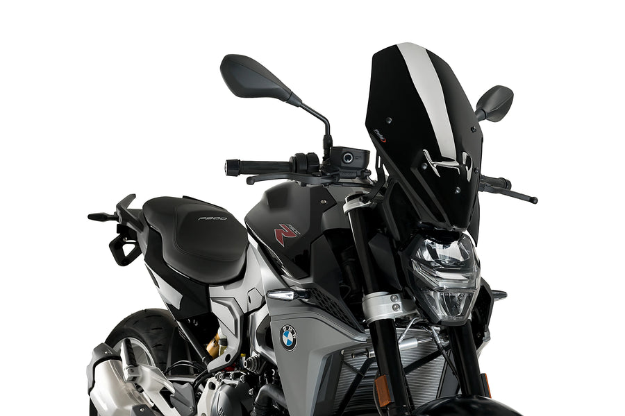 BMW F 900 R [2025] - New Generation Touring Windschild | Schwarz | PUIG 22489N