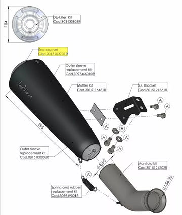 Husqvarna 701 Vitpilen [LEOVINCE] – Endkappe - 0