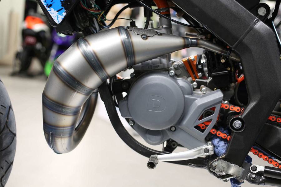 Aprilia RX 50 2T D50B1 [2006–] - Pot d'échappement 70cc bleu noir