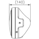 Faro anteriore da 7" stile LTD: nero, H4, lente trasparente