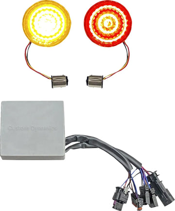 Harley-Davidson Street Bob [CUSTOM DYNAMICS] – Inserts de clignotants à puce LED SMART