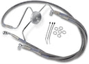 harley davidson flhri [DRAG SPECIALTIES] - Kit conduites de frein inox en version allongée-2