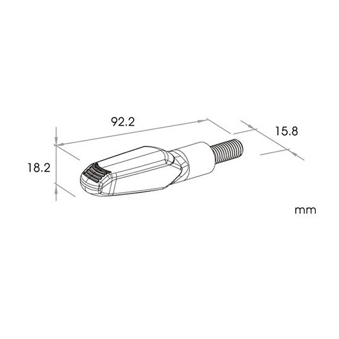 Yamaha MT-09 – Paire de clignotants LED pour feux de circulation Jet