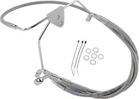 Harley Davidson Flhtcui [DRAG SPECIALTIES] – Edelstahl-Bremsleitungs-Kit, verlängert