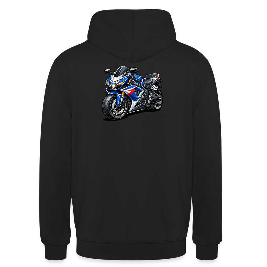 Suzuki GSX-R 600 [Felpa con cappuccio] - Caricatura - Stampa sul retro