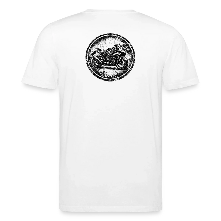 Suzuki gsx-r 600 [T-shirt] - Badge grunge - Stampa sul retro
