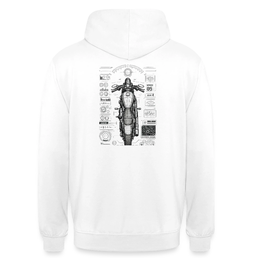 Harley davidson sportster [Hoodie] - Top-Down Tech - Back Print