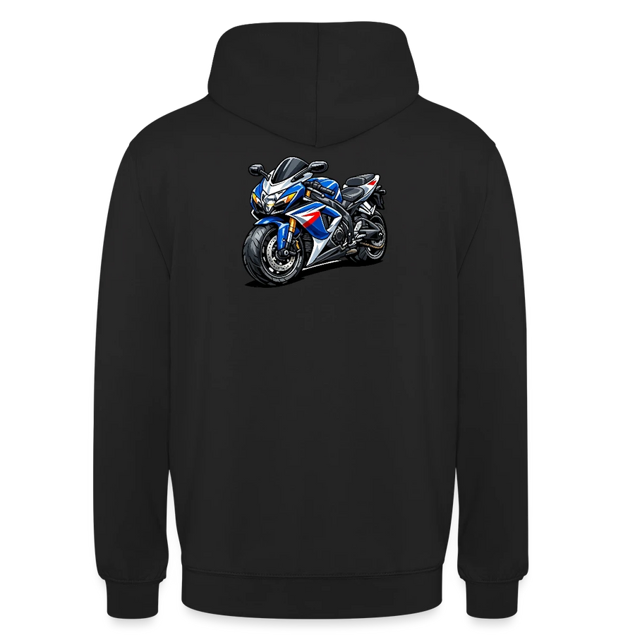 Suzuki GSX-R 600 [Felpa con cappuccio] - Caricatura - Stampa sul retro