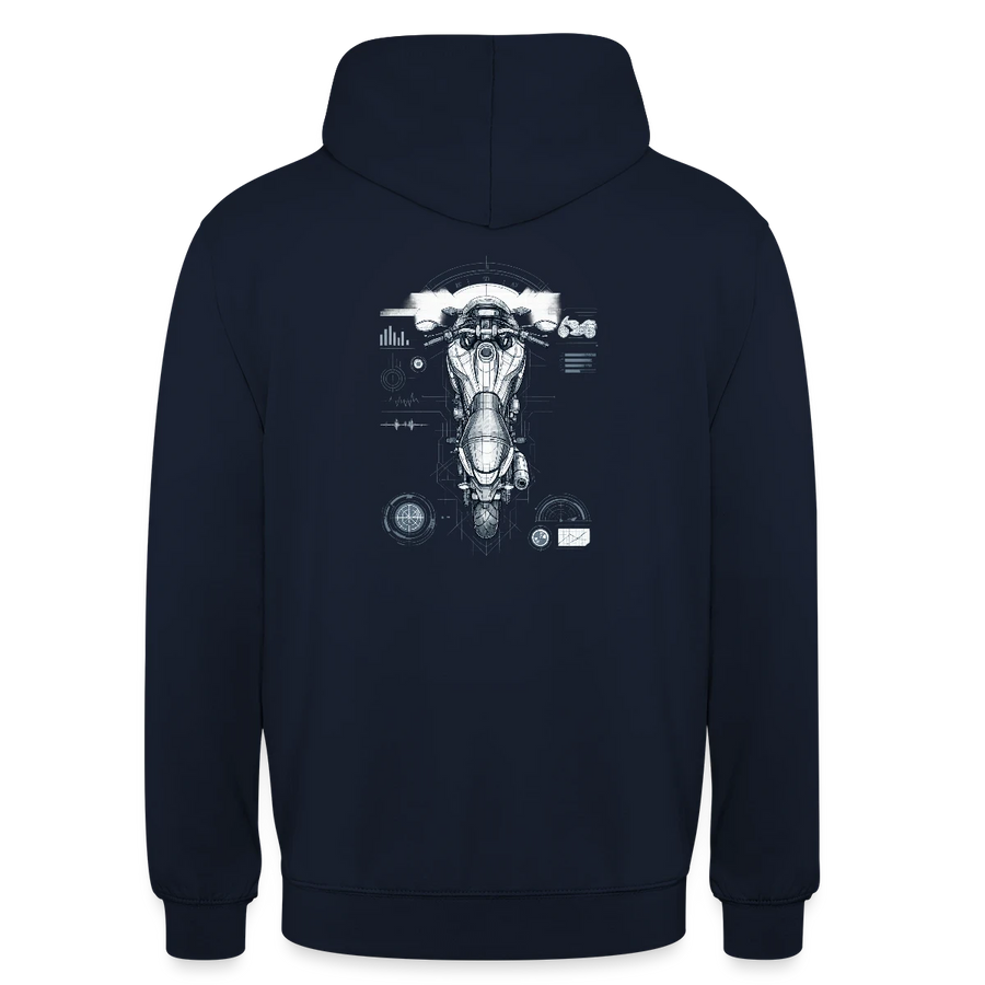 Honda nc 700 [Hoodie] - Top-Down Tech - Back Print