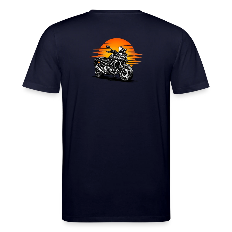 Honda nc 700 [T-Shirt] - Sunset Split - Rücken Print