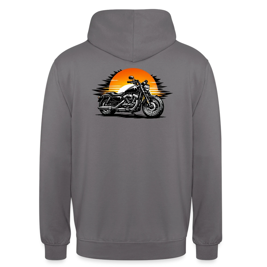 Harley davidson sportster [Hoodie] - Sunset Split - Back Print