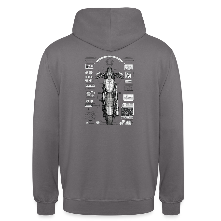 Harley davidson sportster [Hoodie] - Top-Down Tech - Back Print
