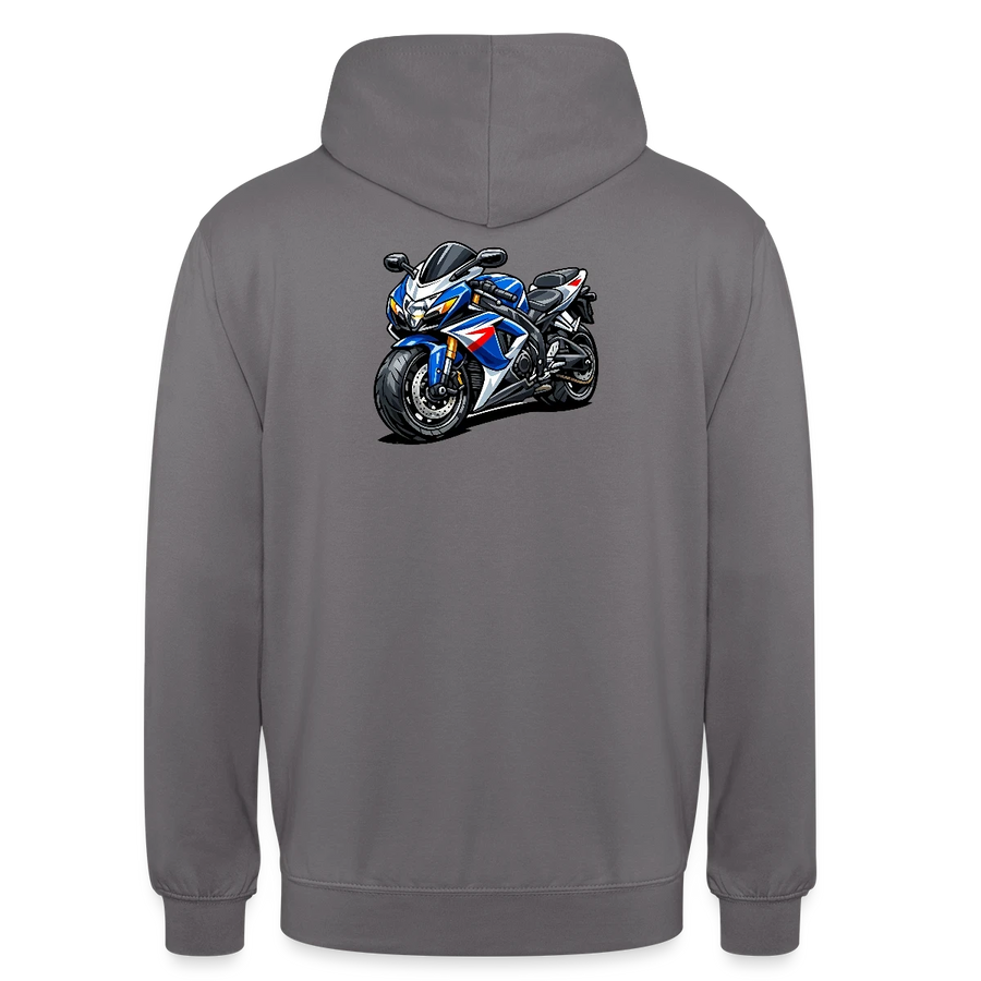 Suzuki GSX-R 600 [Felpa con cappuccio] - Caricatura - Stampa sul retro