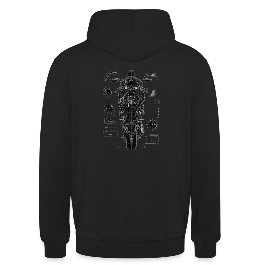 Suzuki gsx-r 600 [Hoodie] - Top-Down Tech - Back Print