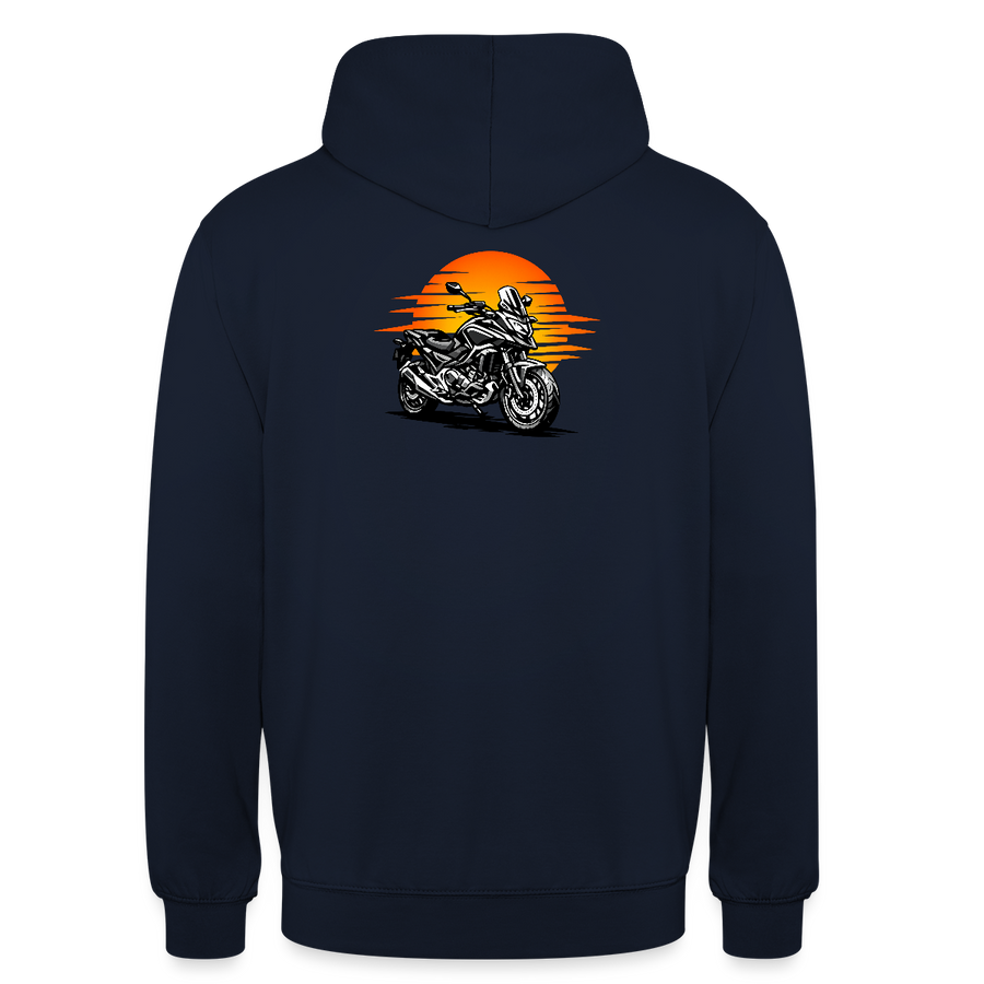 Honda nc 700 [Hoodie] - Sunset Split - Impression au dos