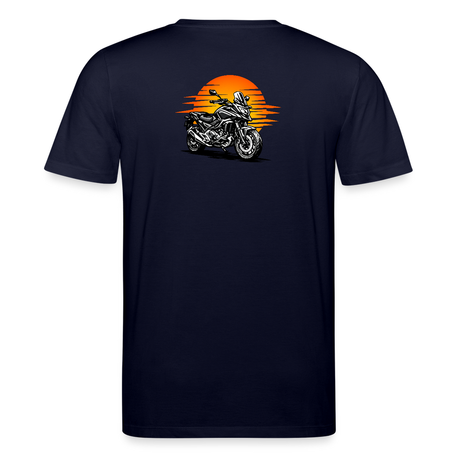 Honda nc 700 [T-Shirt] - Sunset Split - Rücken Print