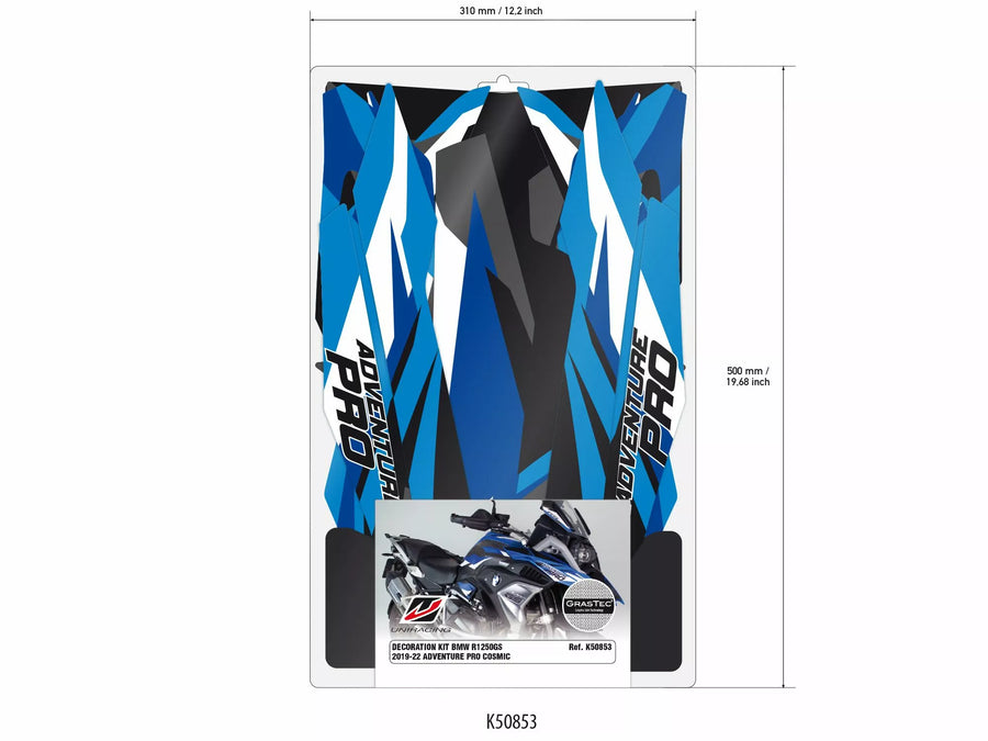 BMW R 1200 GS [Uniraçage] - Ensemble d'autocollants