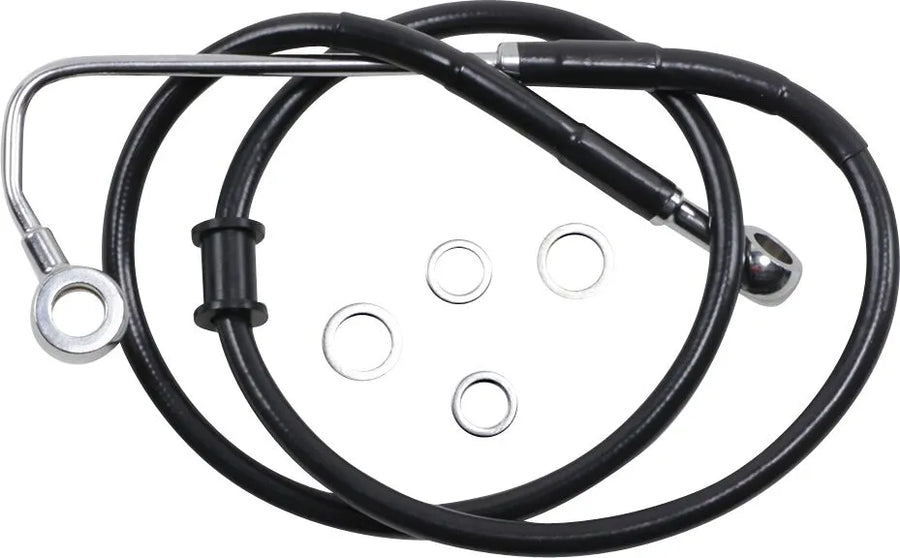harley davidson flstc [DRAG SPECIALTIES] – Verlängerte Edelstahl-Bremsleitung