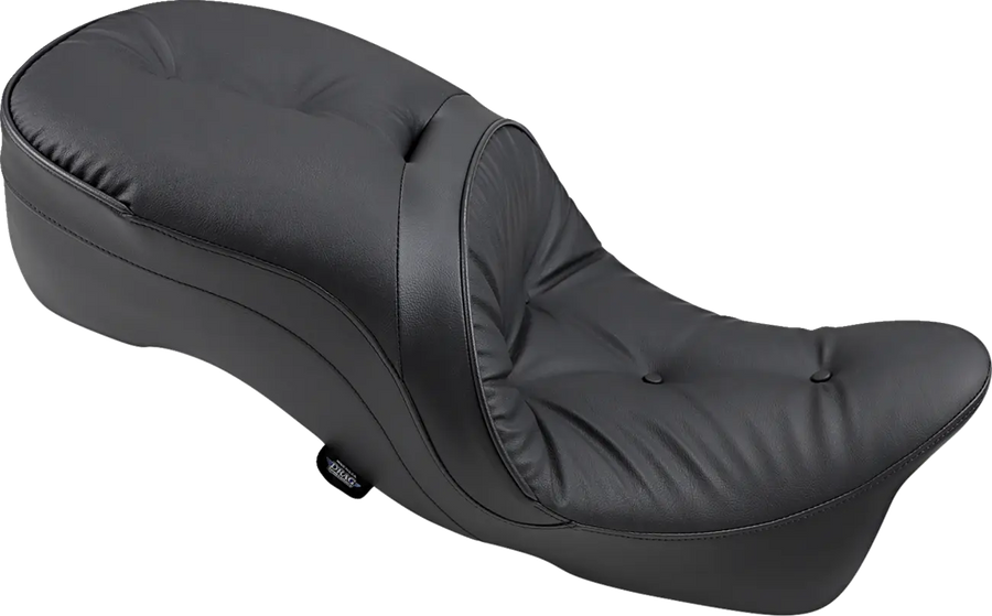 harley davidson touring [DRAG SPECIALTIES] – Siège en cuir 2 places, compatible dossier, touring