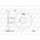 CF Moto 675 SR-R [2025-2026] - Kit chaîne 520 XSR - 15/48-114 - Pignon acier standard