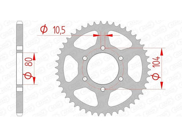 Kawasaki Z 7 Hybrid [2024-2026] - Kit chaîne 520 XSR4 - 14/43-122 - Pignon standard acier