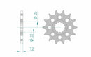 Suzuki GSX-S 950 ABS [2022-2026] - Kettenkit 520 XHR4 - 17/44-116 - Standard Kettenrad Alu