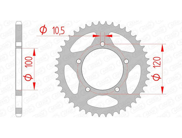 Aprilia Tuono 457 [2025-2026] - Kettenkit 520 XRR3 - 15/44-106 - Kettenrad Standard Stahl