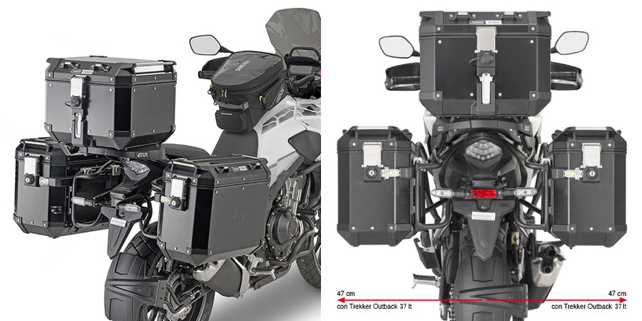 HONDA NX 500 [2024-2025] - Support de valise latérale à dégagement rapide
