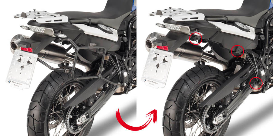 BMW F 650 GS [2008-2017] - Support de valise latérale à changement rapide