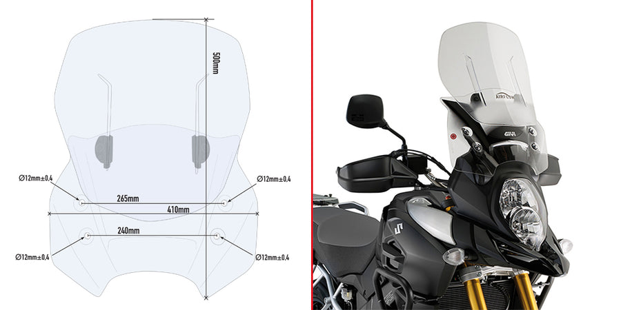 SUZUKI DL 1000 V STROM [2017-2019] - Spezifisches Schiebewindschild