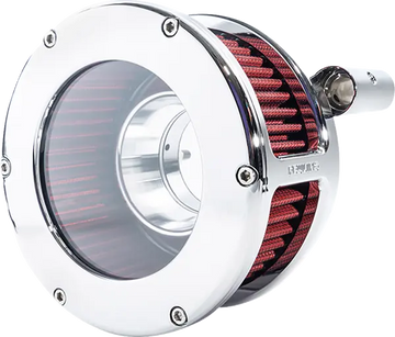 Harley-Davidson FXST 1584 Softail Standard [2008-2011] - Kit filtro aria BA - Finitura: cromato, rosso, trasparente - Immagine 2
