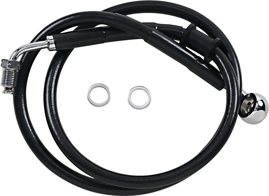 Harley Davidson flfb [DRAG SPECIALTIES] – Tubazione freno estesa in acciaio inossidabile