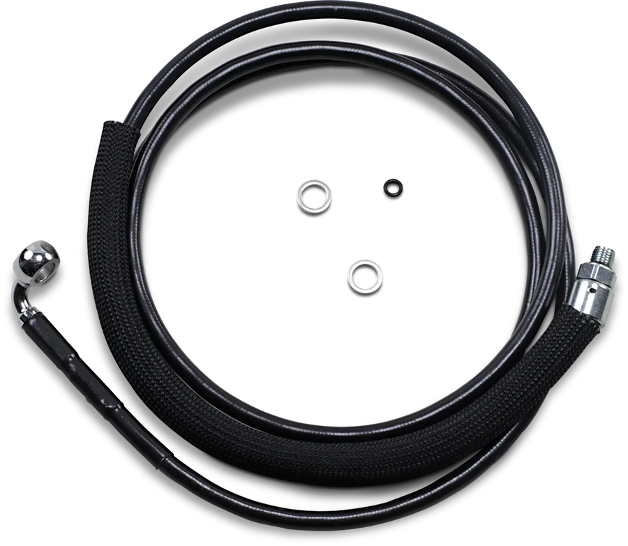 harley davidson fltr [DRAG SPECIALTIES] – Hydraulik-Kupplungsleitung aus Edelstahl