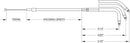 harley davidson flhr [DRAG SPECIALTIES] – Edelstahl-ummantelter Gaszug-2