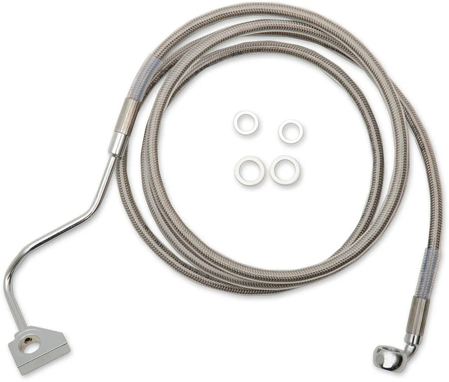 Harley Davidson FLTR [DRAG SPECIALTIES] - Kit tubi freno prolungati in acciaio inossidabile