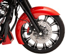 harley davidson dyna [KLOCK WERKS] – Hugger Series Vorderradkotflügel mit Montageblöcken für Softail/Dyna-3