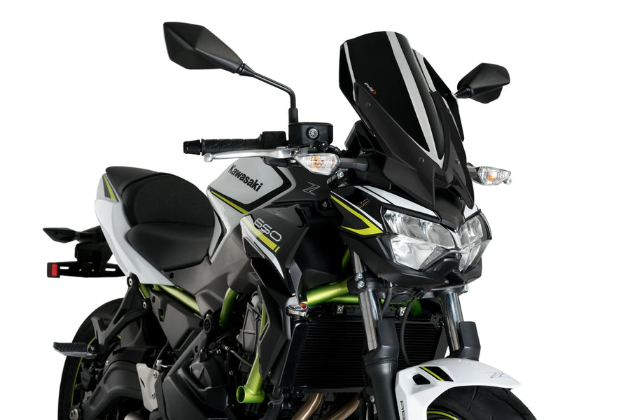 KAWASAKI Z 650 [2025] - New Generation Touring Windschild | Schwarz | PUIG 3865N