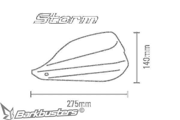 Triumph Scrambler 400 [BARKBUSTERS] – STORM Handprotektoren für 22 mm Lenker