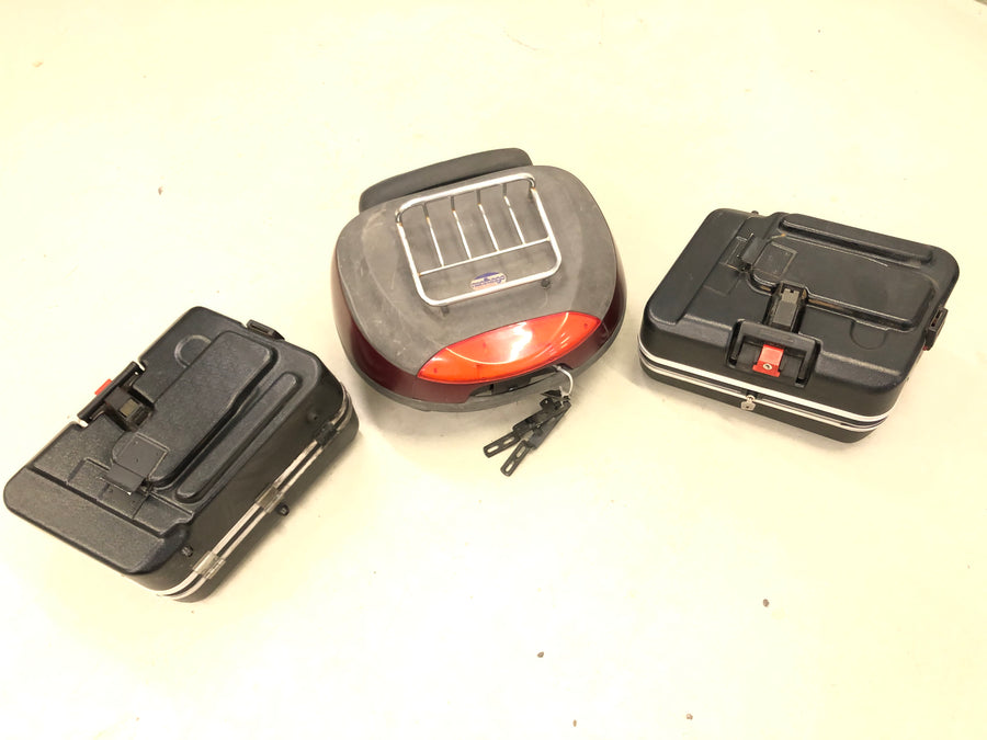 Honda GL 500 Silverching PC02 - Suitcase Set Suitcase Top Case avec support